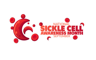 Vector graphic of National Sickle Cell Awareness Month ideal for National Sickle Cell Awareness Month celebration.
