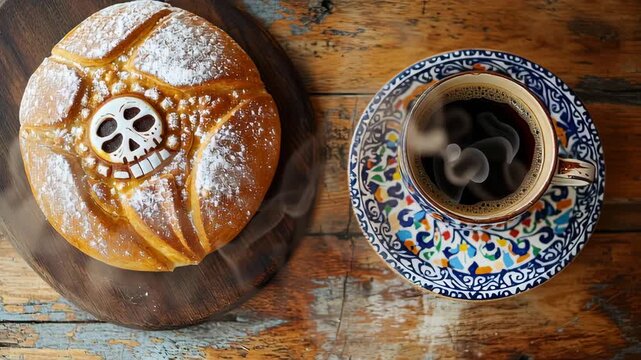 Freshly brewed coffee and artisan bread reveal morning aromas