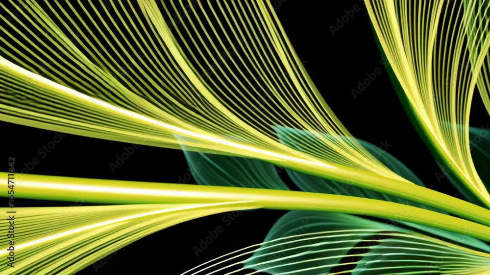 Poster elegant and gradual pattern of colorful leaves in a soft, abstract design