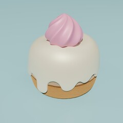 3Dのアイシングクリームケーキ⭐︎