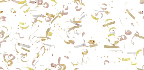 Beautiful image of falling confetti, perfect for celebratory designs.  Ideal for party invitations, banners, and more.