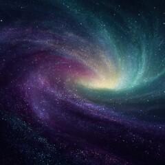 Obraz premium Colorful Spiral Galaxy with Stars and Cosmic Dust in Deep Space Background