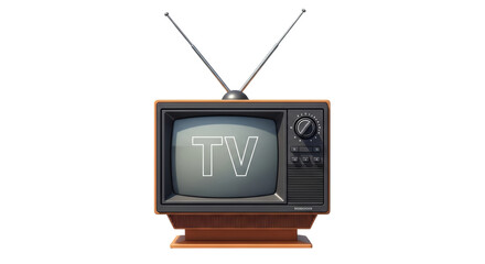 Isolated Retro Television