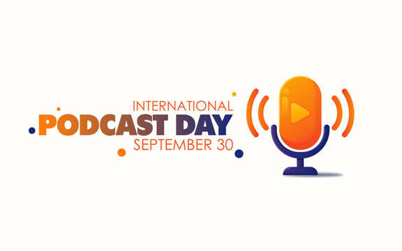 Vector graphic of International Podcast Day ideal for International Podcast Day celebration.