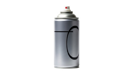 Isolated Silver Spray Can