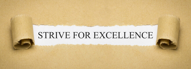 Strive for excellence