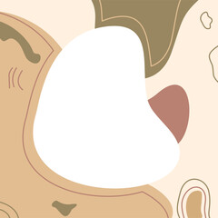 Abstract organic design in beige, brown, and white. Suitable for backgrounds, branding, and artistic projects requiring a modern aesthetic.