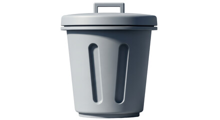 Isolated Trash Can