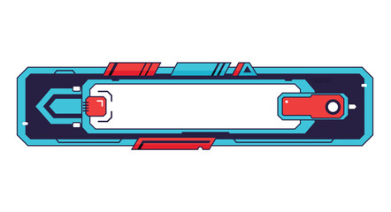 abstract flat color futuristic rectangle lower third bar name