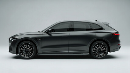 Sleek Gray SUV Side Profile