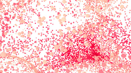 Abstract background with pink and red confetti. Perfect for festive designs.