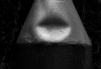 Abstract Steel Mouth Shape