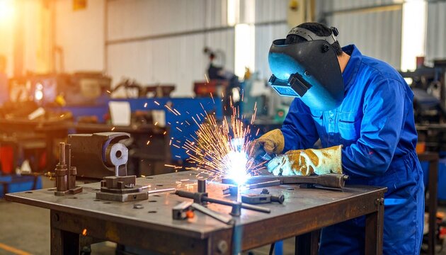 Welder at Work Industry Professional in Action