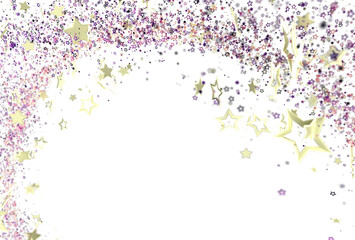 Sparkling background with gold stars and glitter perfect for festive designs, celebrations, and more.