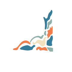 Abstract flowing shapes in pastel colors suitable for backgrounds, web design, branding, and artistic projects needing a soft touch.