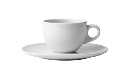 Isolated Cup and Saucer