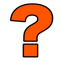 Transparent Orange Question Mark Icon PNG Illustration