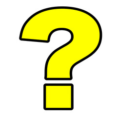 Simple Yellow Question Mark Icon Transparent PNG Illustration