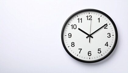 clock on a white background