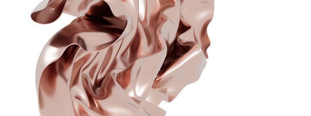 Elegant rose gold silk fabric texture.  Perfect for luxury branding and design.