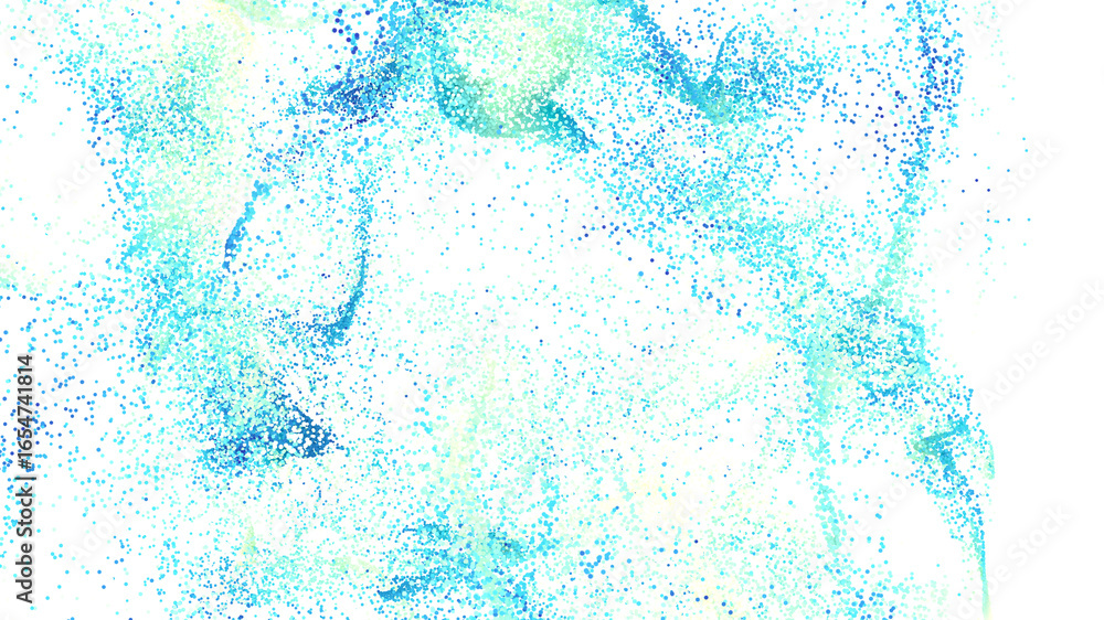 Poster High-resolution abstract background image featuring blue and green particles. Perfect for websites, presentations, and m