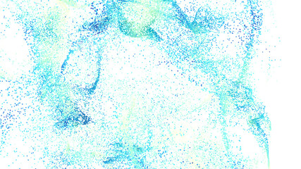 High-resolution abstract background image featuring blue and green particles. Perfect for websites,...