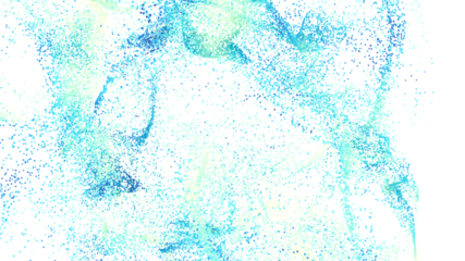 High-resolution abstract background image featuring blue and green particles. Perfect for websites, presentations, and m