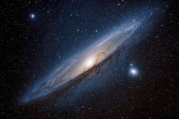 Fototapeta premium Spiral galaxy in deep space (8)