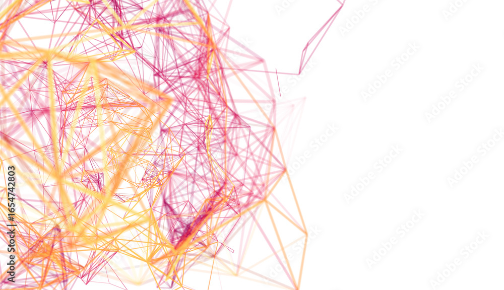 Poster modern abstract background with network connections. ideal for technology, data science, and ai conc