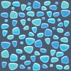Bluel gemstones tiles background Fun vector crystal mosaic illustration board