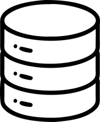 Abstract geometric cylinder design with clean lines and a modern aesthetic suitable for data visualization or technology themes