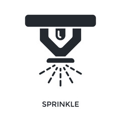 Sprinkle Icon Glyph Style. Vector Illustration For Graphic Design