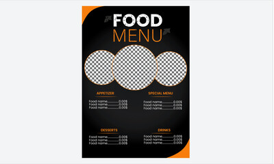 food menu design