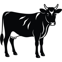 cow vector animal sihouette