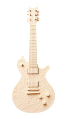 Fototapeta premium PNG A guitar white background creativity cut out.