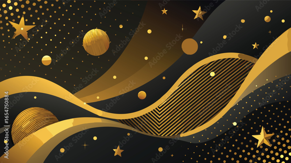 Aufkleber abstract background featuring a pattern of gold dots on a soft, muted surface..eps