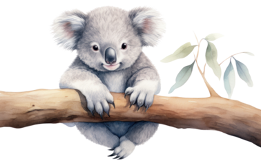PNG Koala wildlife mammal animal.