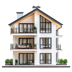 Fototapeta premium Apartment isolate on transparent background