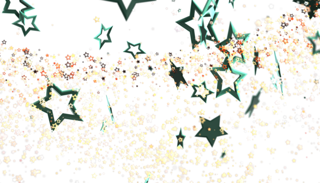 Abstract background with teal stars and sparkles, perfect for festive designs.