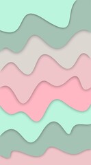 Abstract layered paper cut effect