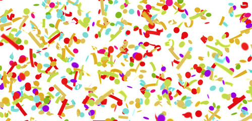 Bright, cheerful confetti background perfect for celebrations, parties, and festive designs.
