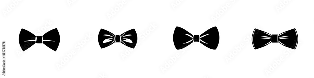 Aufkleber bow ties displayed in a row showcasing different designs and styles, ideal for formal events and spe