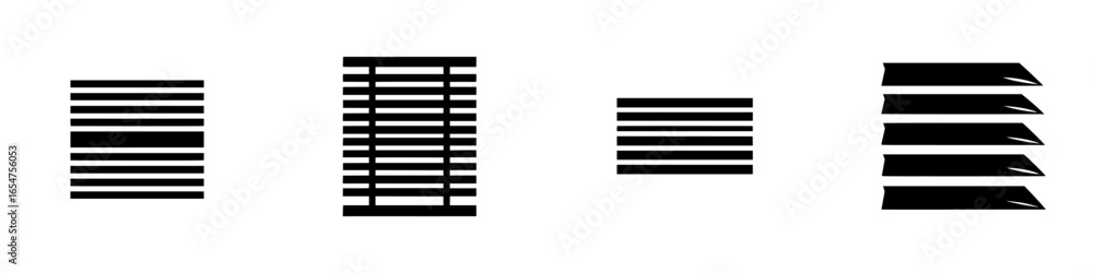 Poster different styles of horizontal and vertical line designs suitable for modern graphic projects or dig