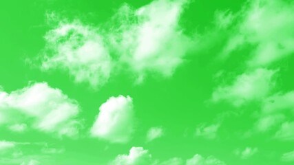 Moving clouds motion graphics with green screen background,  Animated clouds motion graphic effects on chroma key background,
Abstract of white clouds moving on green chroma background. - Powered by Adobe