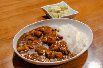 Japanese curry rice / 家庭の夕食カレー
