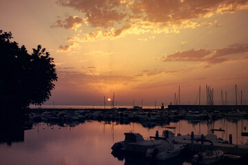 Amanecer en Roquetas de Mar, Almeria, Espa&ntilde;a