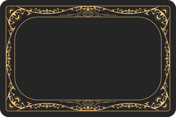 Tarot style magic frame with mystic ornament, reverse side of tarot cards, banner with esoteric style ornament, vector © gomixer
