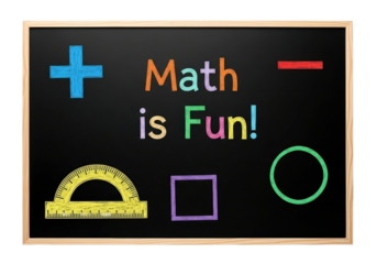PNG Math Chalkboard with Formulas Transparent Isolated on White Background Education