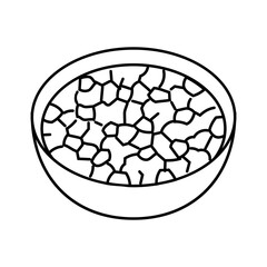 salsa condiment line icon vector illustration