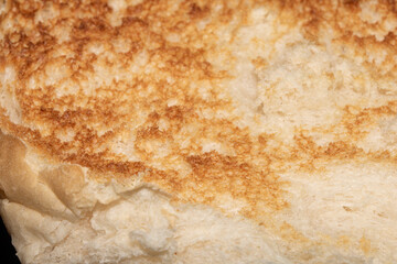 Close up of a toasted bread bap ready for a burger